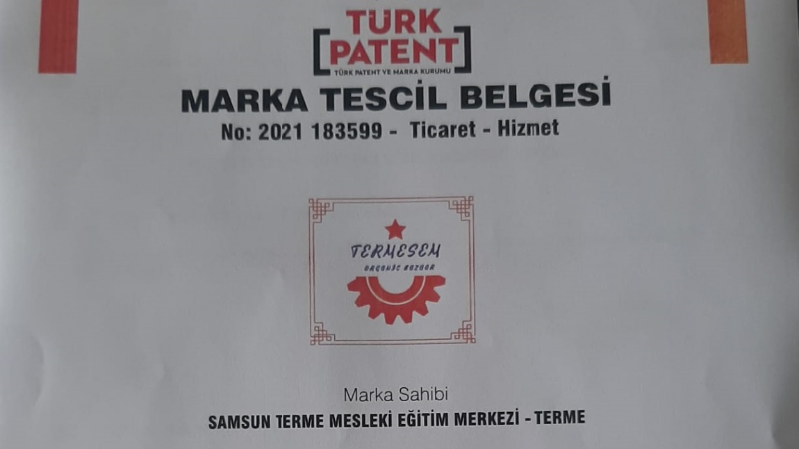 Yeni markamız Türk Patent Kurumu tarafından tescillenmiştir.