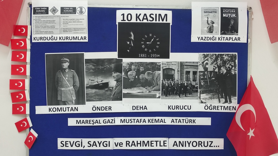 10 Kasım; Mareşal Gazi Mustafa Kemal Atatürk